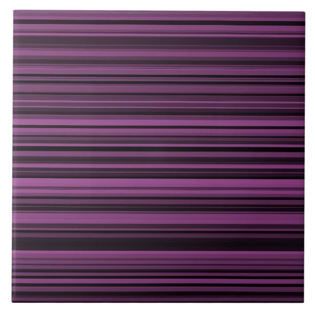 Azulejo Rayas Negras Moradas Abstractas (Frente)