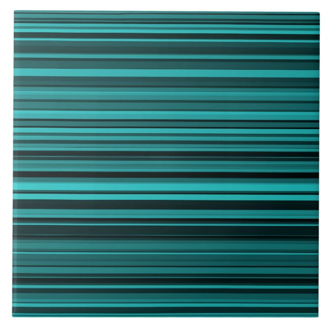 Azulejo Rayas Negras Verde Azul (Frente)