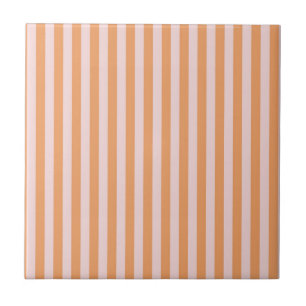 Azulejo Rayas Patrón Moderno Minimalista Rosa Naranja