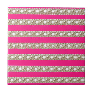 Azulejo Rayas Rosa Fucsia, Rayas, Patrón de Rayas, Líneas
