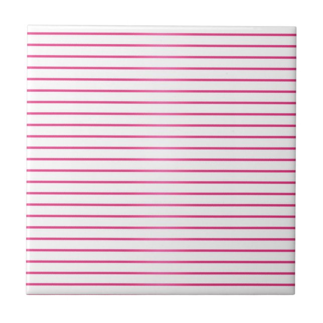 Azulejo Rayas rosadas y blancas (Frente)