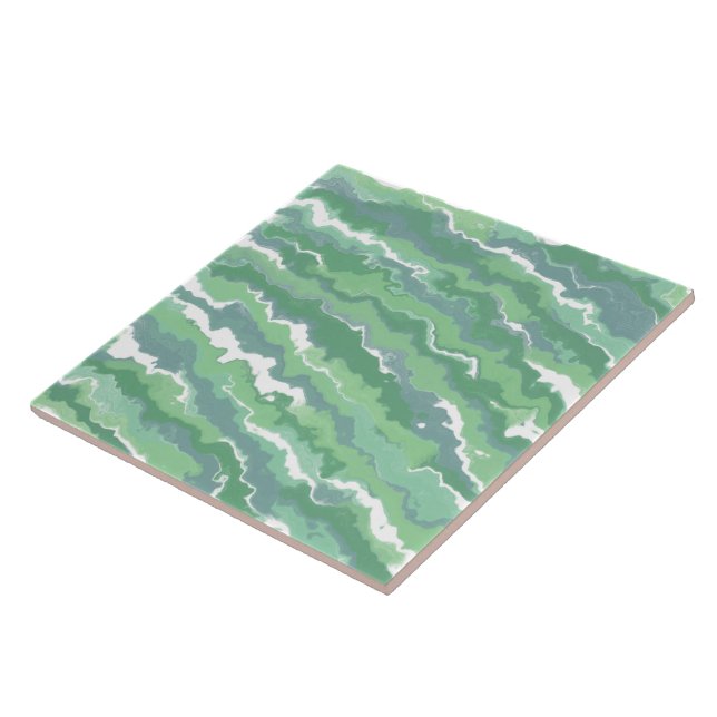 Azulejo Rayas verdes (Lado)