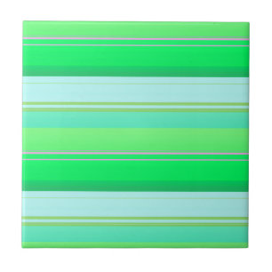 Azulejo Rayas verdes aqua lindas
