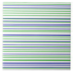 Azulejo Rayas verdes azules y morados patrón personalizado