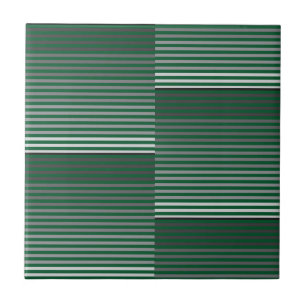 Azulejo Rayas verdes, grises, negras y blancas