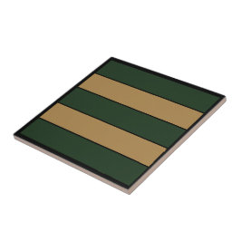 Azulejo Rayas Verdes Y Doradas Clásicas De Navidad