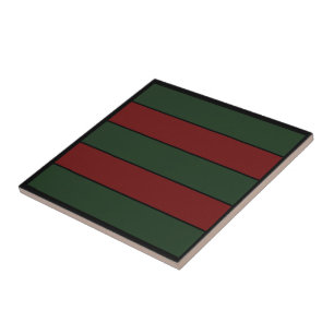 Azulejo Rayas Verdes y Rojas de Navidad Clásicas