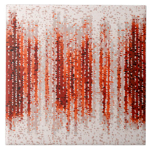 Azulejo Rayas verticales, abstractas, rojas, grises, blanc