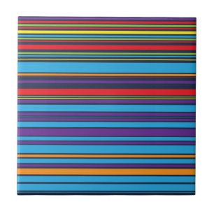 Azulejo Rayas violetas de color azul