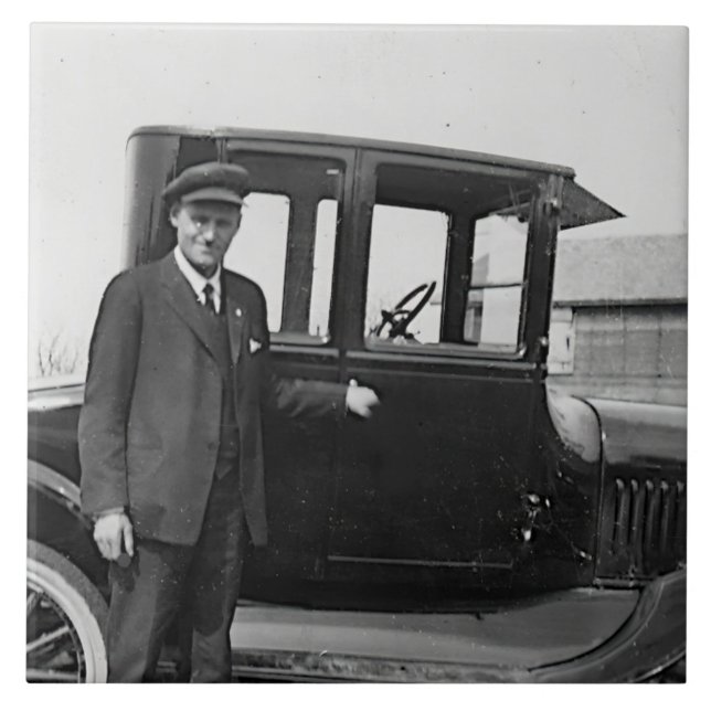 Azulejo Real Photo Antiguo Car (Frente)