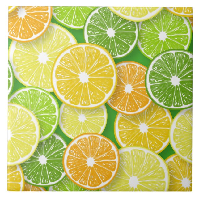 Azulejo Rebajas de cítricos pop art 3 (Frente)