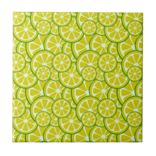 Azulejo Rebanada de limón Fruta cítrica Amarillo Cítrico L