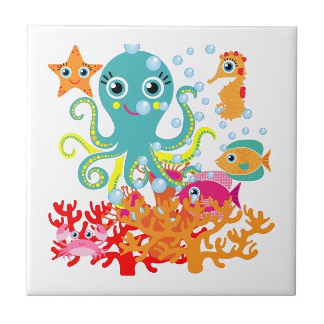 Azulejo Recepción al océano (Frente)