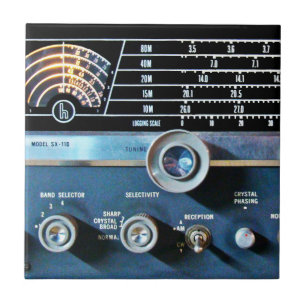 Azulejo Receptor de radio de onda corta vintage