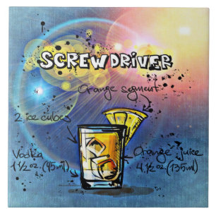 Azulejo Receta de cóctel de Scredriver Blue Bar
