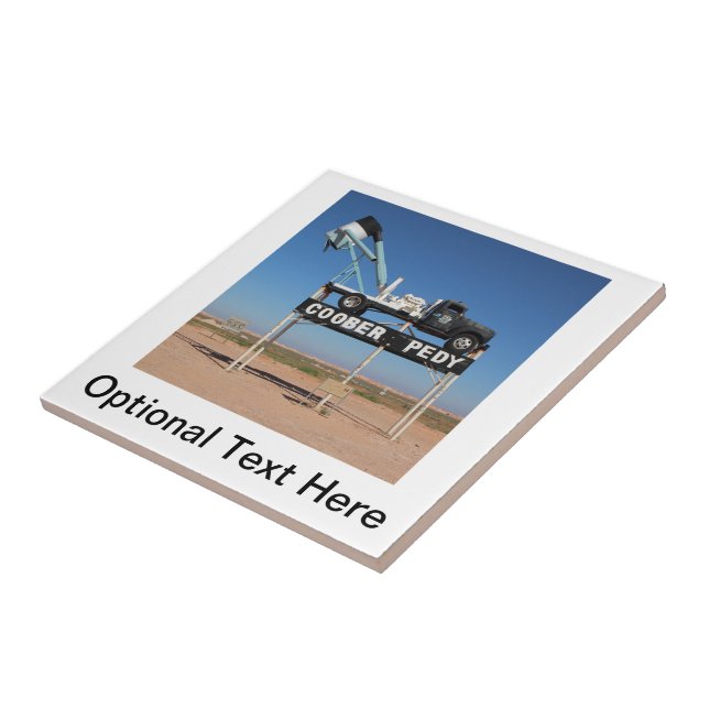 Azulejo Recordatorio de Coober Pedy Personalizable (Lado)