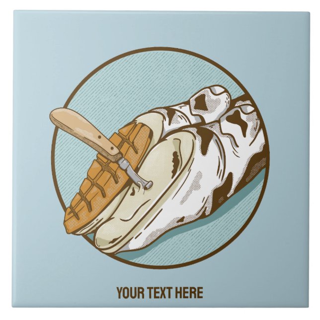 Azulejo Recorte de la pezuña de vaca (Frente)