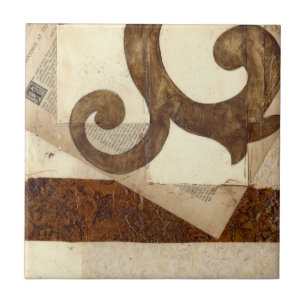 Azulejo Recorte de periódicos antiguos