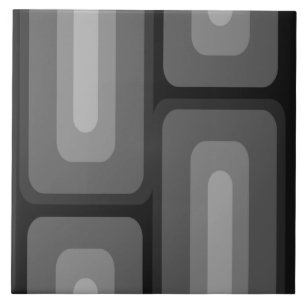 Azulejo Rectángulos largos modernos de mediados del siglo