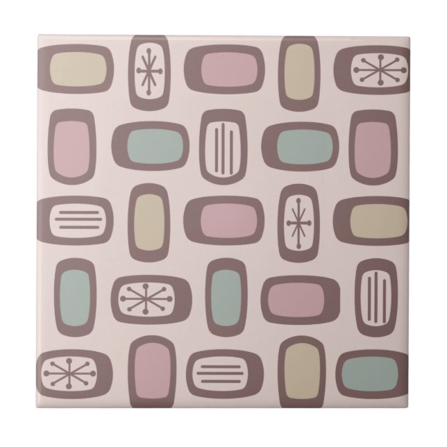 Azulejo Rectángulos redondeados de MCM de medio siglo Past (Frente)