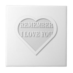 Azulejo Recuerda Que Te Amo