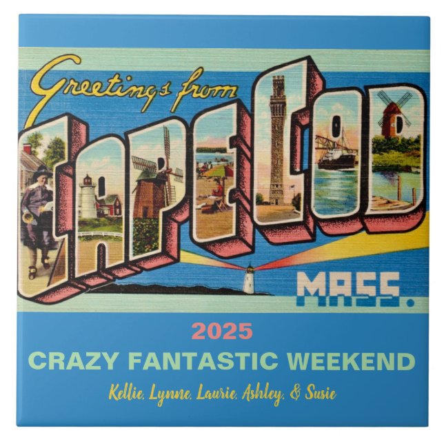 Azulejo Recuerdo de Cape Cod (Frente)