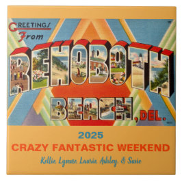 Azulejo Recuerdo de Rehoboth Beach Delaware