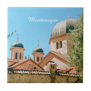 Azulejo recuerdo de viaje a Kotor, Montenegro