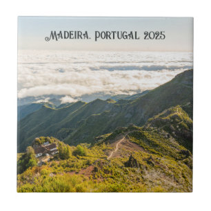 Azulejo Recuerdo de viaje personalizado a Madeira Portugal