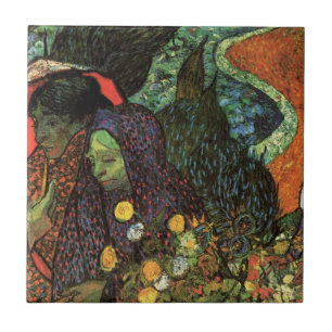Azulejo Recuerdo del jardín en Etten por Vincent van Gogh