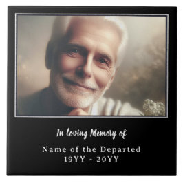 Azulejo Recuerdo Personalizado Foto Nombre Fechas