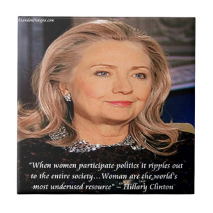 Azulejo Recurso Cita de Mujeres Hillary