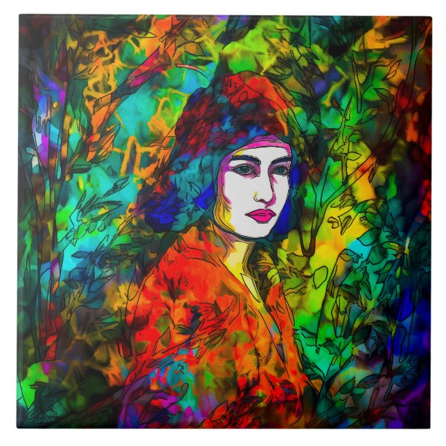 Azulejo Red Beret (Frente)