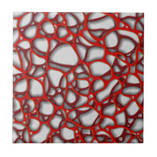 Azulejo Red creativa y burdeos sobre fondo gris