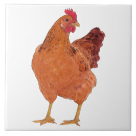 Azulejo Red Hen L - Gran Mosaico Cerámico