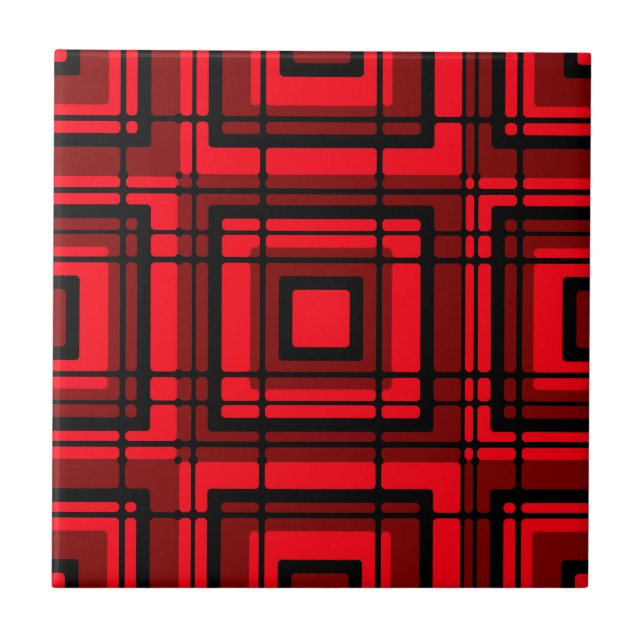 Azulejo Red Plaid (Frente)