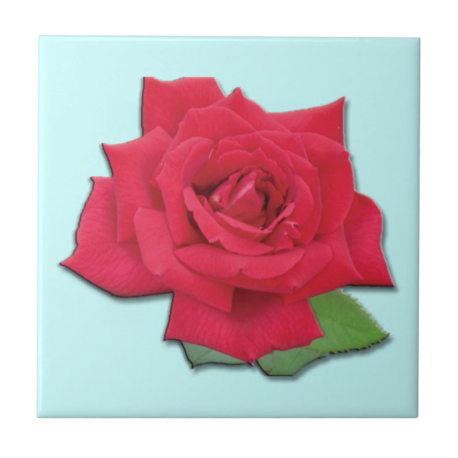 Azulejo Red Rose Tile (Frente)