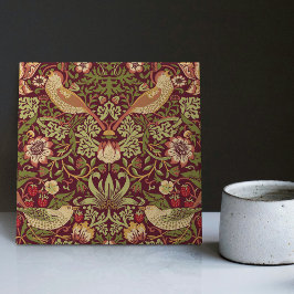 Azulejo Red William Morris Strawberry Thief Home Decore Ce
