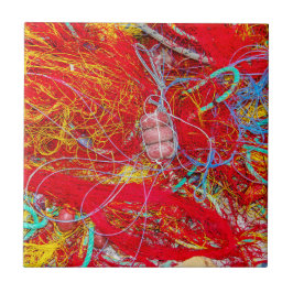 Azulejo Redes de pesca coloridas