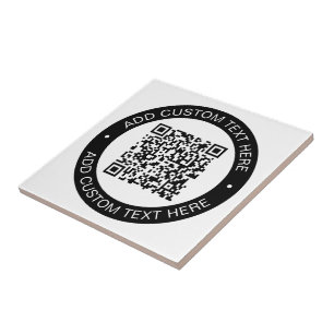 Azulejo Reemplazar con tu propio código QR o imagen cargad