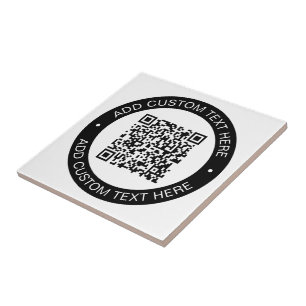 Azulejo Reemplazar por su propio código QR cargado o image