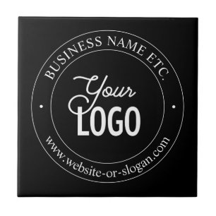 Azulejo Reemplazo de logotipo fácil y texto personalizable
