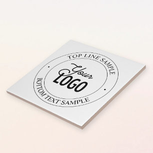 Azulejo Reemplazo de logotipo fácil y texto personalizable