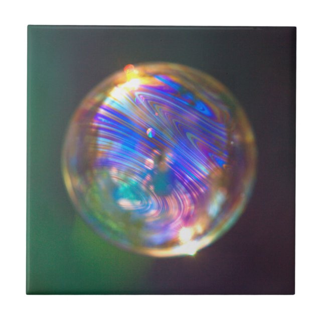Azulejo Reflejo de burbujas flotantes (Frente)