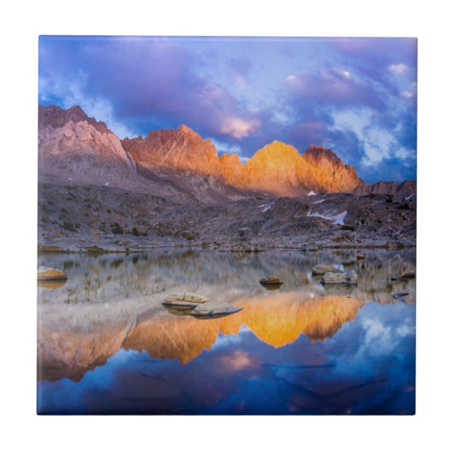Azulejo Reflejo de montaña, California (Frente)
