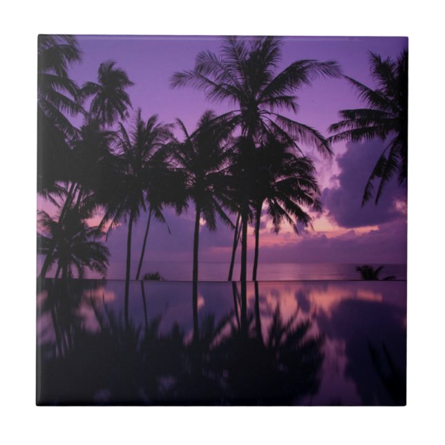 Azulejo Reflexión de la palmera (Frente)