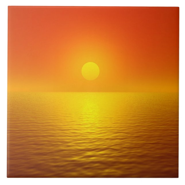 Azulejo Reflexión del atardecer (Frente)