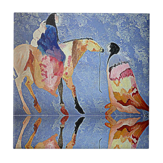 AZULEJO REFLEXIONES DE LOS NATIVOS ESTADOUNIDENSES (Frente)