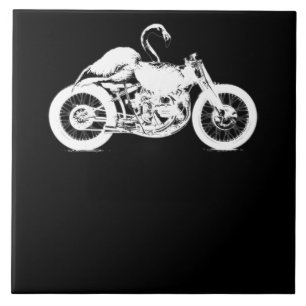 Azulejo Regalo de arte para motocicletas Flamingo.pn