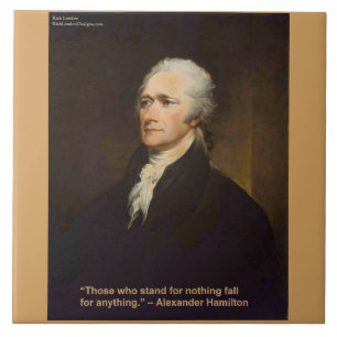 Azulejo Regalo de cita de Hamilton Fall For Anything